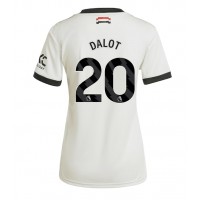 Manchester United Diogo Dalot #20 Tredjetrøje Dame 2024-25 Kortærmet